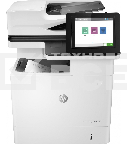 МФУ HP LaserJet Enterprise MFP M635h (A4, принтер/копир/сканер, 1200dpi, 61ppm, 1.5Gb+HDD500Gb, DADF150, Duplex, Lan, USB) (7PS97A)