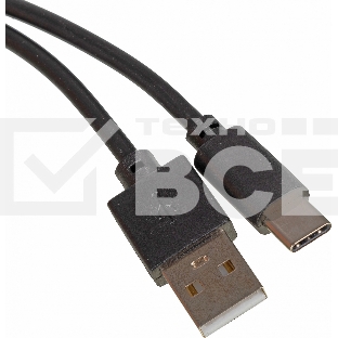 Кабель USB (m)-USB Type-C (m) 1м черный