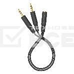 Адаптер аудио A4Tech AD-4P Jack 3.5 (f)/2xJack 3.5 (m) 0.2м. черный, фото2