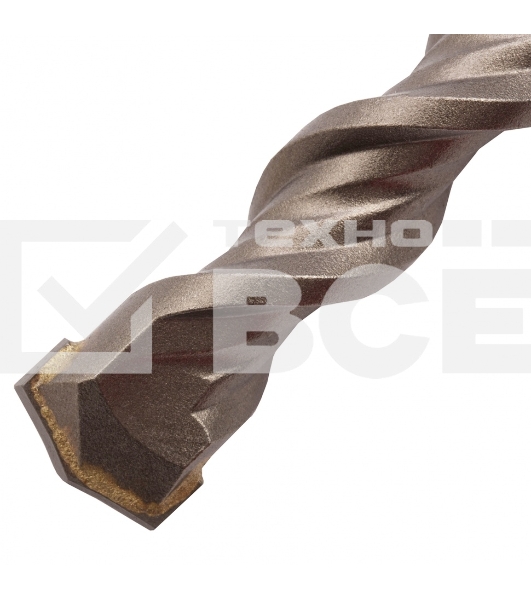 Бур по бетону, двойная спираль, Cobalt W-tip, 16x260 мм, SDS PLUS Denzel