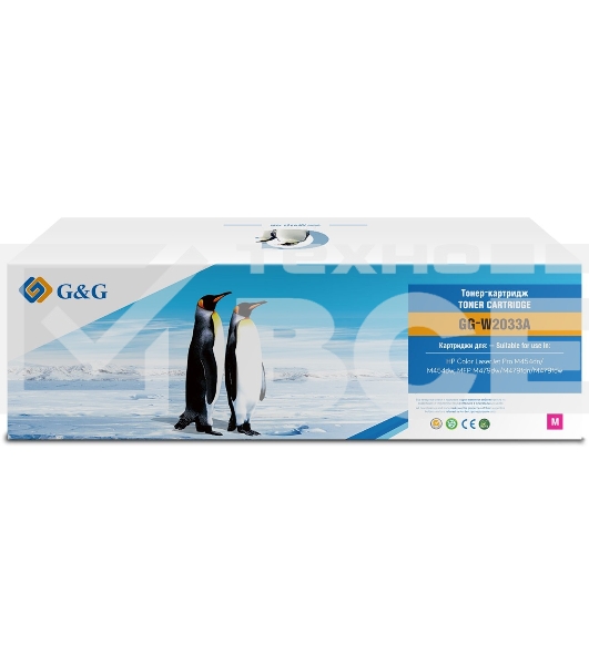 Картридж лазерный G&G GG-W2033A, 415A пурпурный (2100 стр.) для HP LJ M454/MFP M479