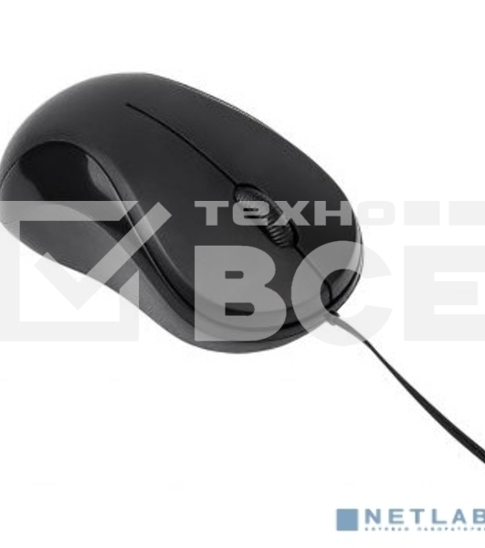 Мышь проводная Oklick 115SR черный, 1000 dpi, USB, кнопки - 3