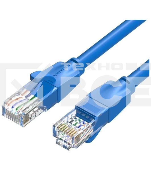 Патч-корд Vention прямой UTP cat.6, RJ45 - 5м. Синий