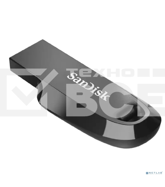 Флеш диск 128GB SanDisk CZ550 Ultra Curve, USB 3.2 черный