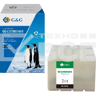 Картридж струйный G&G GG-C13T865140-R T8651 черный (200мл) для Epson WF Pro WF-M5690DWF/M5190DW
