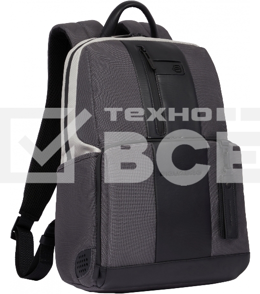 Рюкзак Piquadro Brief2 Special CA3214BR2S/GRN, нейлон/натур.кожа, серый/черный