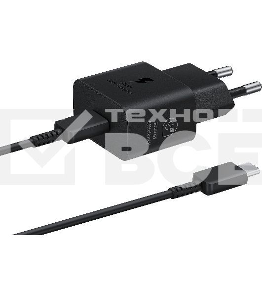 Сетевое зар./устр. Samsung EP-T2510 25W 3A (PD) USB Type-C черный