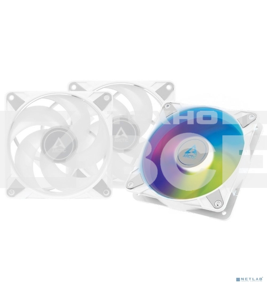 Комплект вентиляторов для корпуса Arctic P12 PWM PST A-RGB (3 шт.) белый, 120 мм, 2000 об/мин, 22.5 дБ, 4 pin