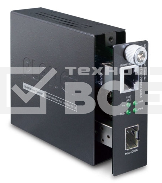 Медиа конвертер GST-805A 10/100/1000Base-T to 1000Base-LX/SX(mini-GBIC, SFP) Smart Media Converter-distance depends on SFP module