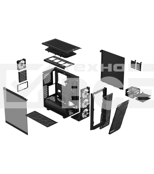 Корпус Fractal Design Meshify 2 Compact RGB Black TG Light Tint FD-C-MES2C-06 (703693)