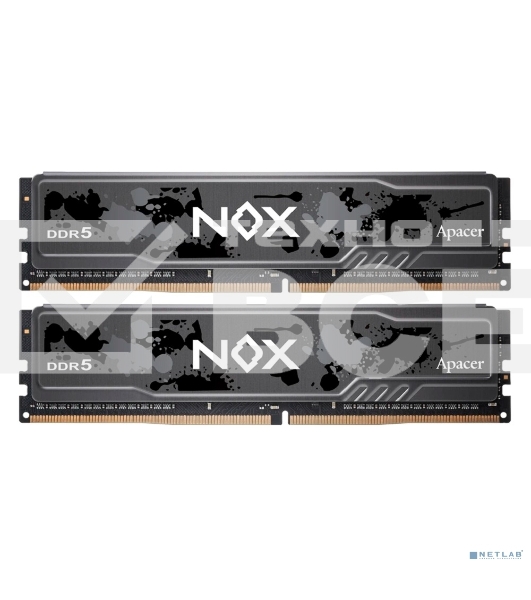 Оперативная память Apacer Nox, DDR5, 32Gb (2x16Gb), 6000MHz, CL40, DIMM, радиатор, черный