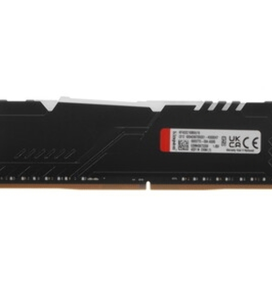 Оперативная память Kingston Fury Beast, DDR4, 16GB (1x16GB), 3600MHz, CL18, DIMM, с радиатором, RGB, черный