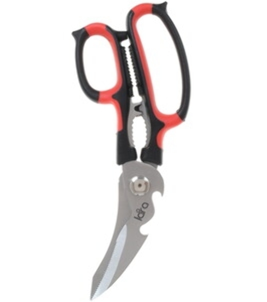 Ножницы LARA LR05-92 BLISTER - 23 см <6в1> прорезиненные ручки, сверхострая заточка