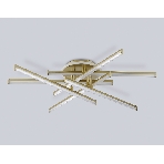 Потолочный светодиодный светильник Ambrella light FL6254 GD золото 97W 3000K-6400K 805*760*170 (ПДУ ИК), фото3