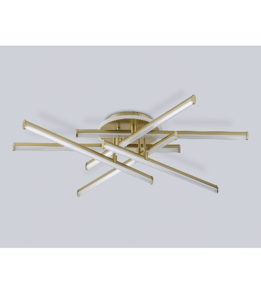 Потолочный светодиодный светильник Ambrella light FL6254 GD золото 97W 3000K-6400K 805*760*170 (ПДУ ИК)