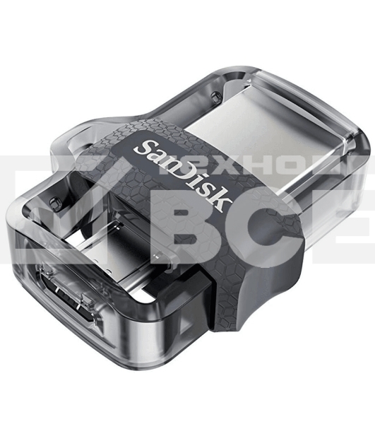 Флеш диск 128GB SanDisk Ultra Android Dual Drive OTG, m3.0/USB 3.0, Black