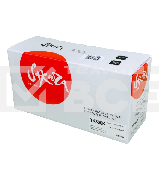 Картридж Sakura TK590K для Kyocera Mita FS-C2026/C2126MF, черный, 7000 к.