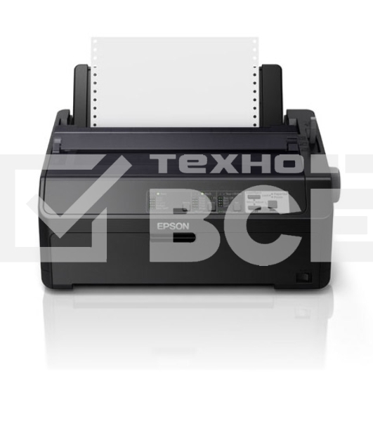 Принтер Epson FX-890II (C11CF37401), матричный A4, 9х2-игольный (80 колонок), высокоскоростной (735 cps), до 6 экземпляров одновременно (1 оригинал + 5 копий), ресурс ленты: 7,5 млн. символов, USB, LPT, для больших объемов печати