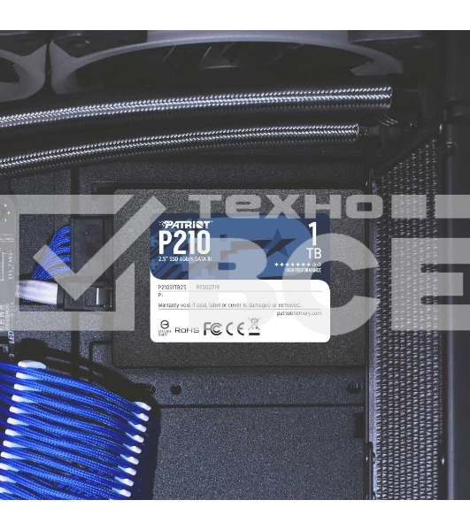 Накопитель SSD Patriot P210, 1TB, SATA III, 2.5