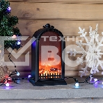Светодиодный камин Neon-night 'Фьюжн' с эффектом живого огня 14,7x11,7x25 см, батарейки 2хС (не в комплекте) USB, черный, фото2