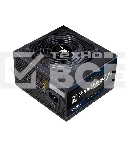 Блок питания Zalman ZM500-TXII (V2), 500Вт, 80 PLUS, 120мм, черный
