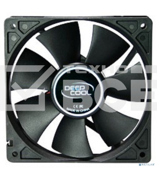 Вентилятор для корпуса DEEPCOOL XFAN 120 черный, 120 мм, 1300 об/мин, 23.7 дБ, 3 pin