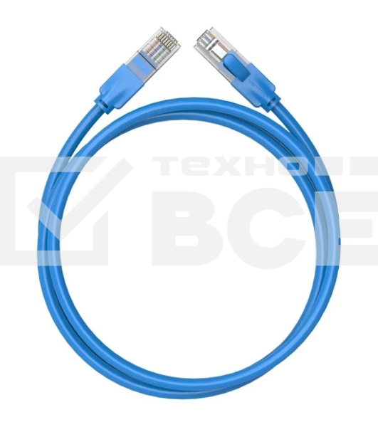 Патч-корд Vention прямой UTP cat.6, RJ45 - 5м. Синий