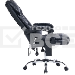 Кресло офисное Cactus CS-CHR-OC02M-BK черный, эко.кожа, крестов. сталь, фото8