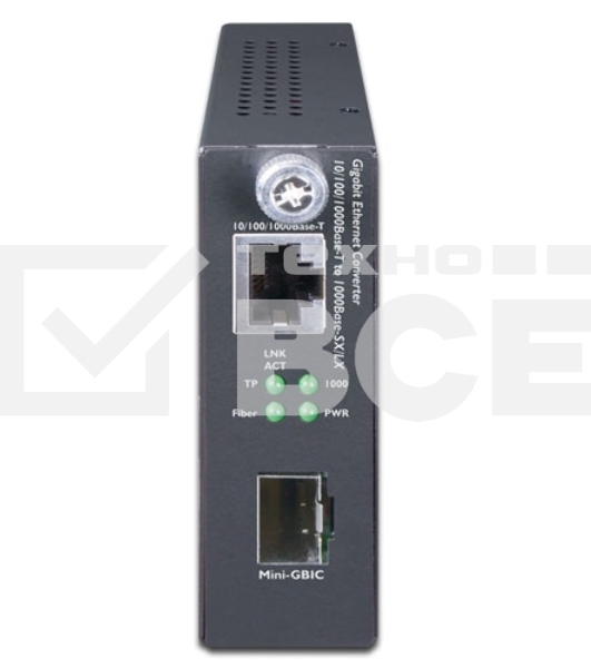 Медиа конвертер GST-805A 10/100/1000Base-T to 1000Base-LX/SX(mini-GBIC, SFP) Smart Media Converter-distance depends on SFP module