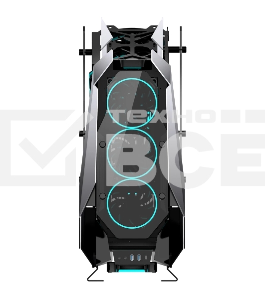 Корпус без блока питания JONSBO MOD-5, Full-Tower, TG, no fans, 2xUSB-A 3.0 + 1xUSB-C 3.2, ATX, mATX, mITX Gray