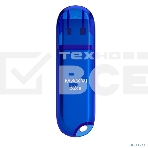 Флешка USB Maxvi P1 32Gb USB 2.0 blue, монолит с колпачком, ABS пластик, фото6