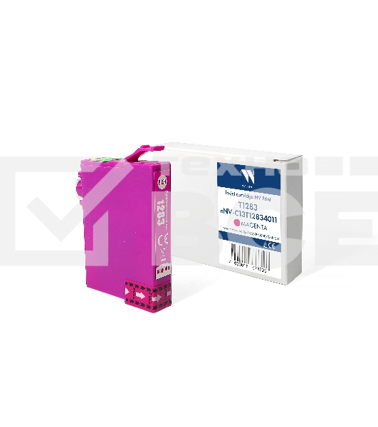 Картридж струйный NVPrint T1283 (NV-C13T12834011) Magenta для Epson Stylus SX125/S22/BX305F/SX420W (13 мл) совместимый