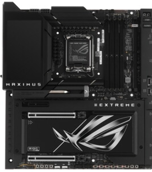 Материнская плата ASUS ROG MAXIMUS Z890 EXTREME, LGA 1851, Intel Z890, 4xDDR5, 4xSATA, 4xM.2, 1xPCI-E 5.0 x16, 1xPCI-E 5.0 x8, 1xHDMI, 2xUSB-C, 2x 10Gb LAN, 5xUSB-A 3.2 Gen 2, 1xUSB-C 3.2 Gen 2x2, 2xUSB-C Thunderbolt 5, 2x3.5 мм, 7.1, E-ATX