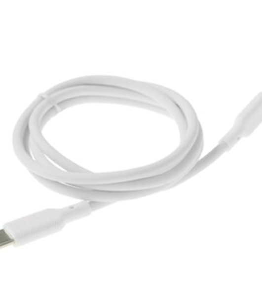 Кабель Qumo, Type С - Type C, 1м, 20В, 5А, 100 Вт, опл. PVC/пружинка у коннектора, кон. PVC, черный