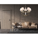 Люстра Ambrella light LH71251/5 BS/WH латунь/белый E14/5 max 40W D700*990, фото7