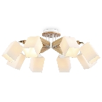 Светильник Ambrella light TR9522/8 WH/GD/FR белый/золото/белый матовый E27*8 max 40W D790*260, фото 1