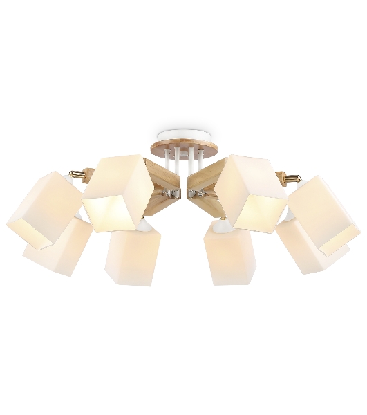 Светильник Ambrella light TR9522/8 WH/GD/FR белый/золото/белый матовый E27*8 max 40W D790*260