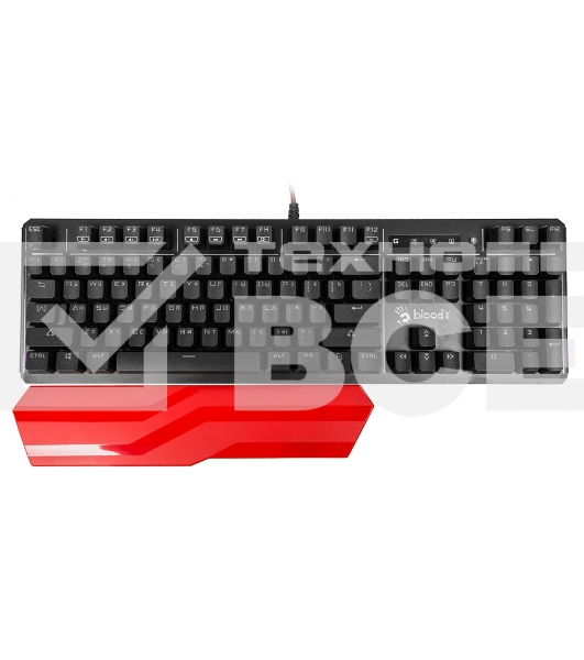 Клавиатура A4 B975 механическая черный USB Gamer LED (подставка для запястий)