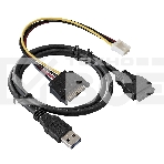 Планка USB на переднюю панель ExeGate EX289290RUS U5H-625, 5,25