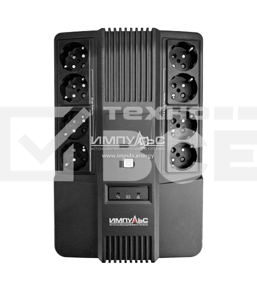 Источник бесперебойного питания Импульс Мастер, Интерактивная, 800 VA / 480 W, Tower, Schuko, LED, USB, USB CHRG