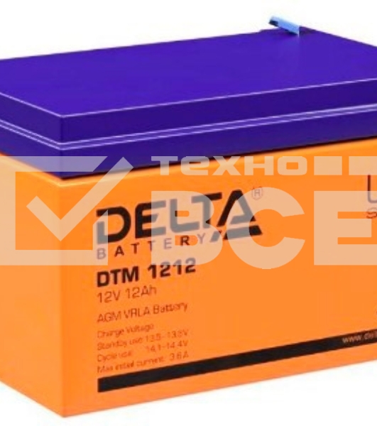 Батарея Delta DT 1212 (12V, 12Ah)
