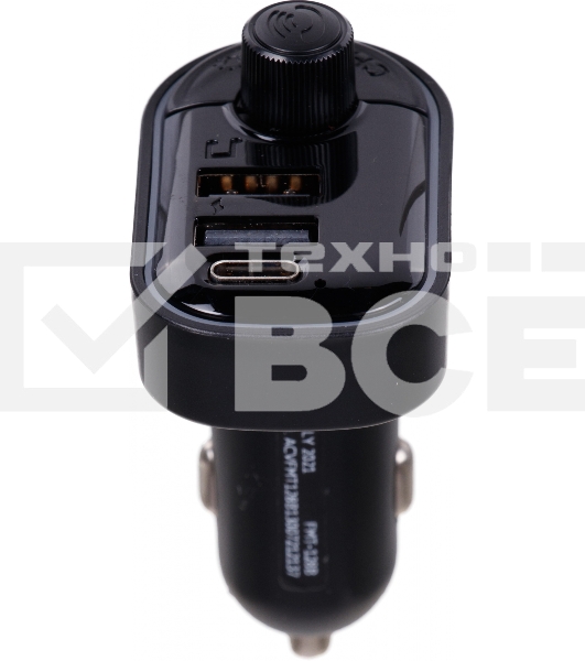 Автомобильный FM-модулятор ACV FMT-128B черный MicroSD BT USB (38762)
