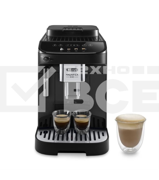 Кофемашина автоматическая DeLonghi ECAM290.21.B черный, исп. кофе - зерновой/молотый, 1.8 л, 1450 Вт, 15 Бар.