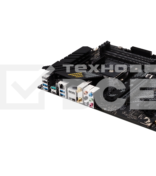 Материнская плата ASUS TUF GAMING B550-PLUS WIFI II, AM4, AMD B550, 4xDDR4, 6xSATA, 2xM.2, 1xPCI-E 3.0 x16, 1xPCI-E 4.0 x16, 3xPCI-E x1, 1xDP, 1xHDMI, 1x 2.5Gb LAN, 2xUSB-A 3.2 Gen 1, 1xUSB-A 3.2 Gen 2, 1xUSB-C 3.2 Gen 2, 3x3.5 мм, 7.1, ATX