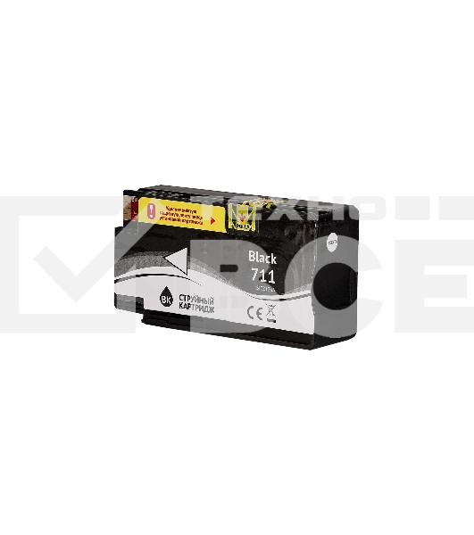 Струйный картридж Sakura CZ133A (№711 Black) для HP, черный, 73 мл.