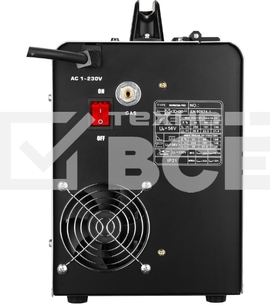 Сварочный полуавтомат Deko DKWM250A MIG-MAG/ММА 7кВт