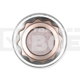 Головка торцевая, 19 мм, 12-гранная, CrV, под квадрат 1/2