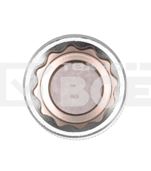 Головка торцевая, 19 мм, 12-гранная, CrV, под квадрат 1/2