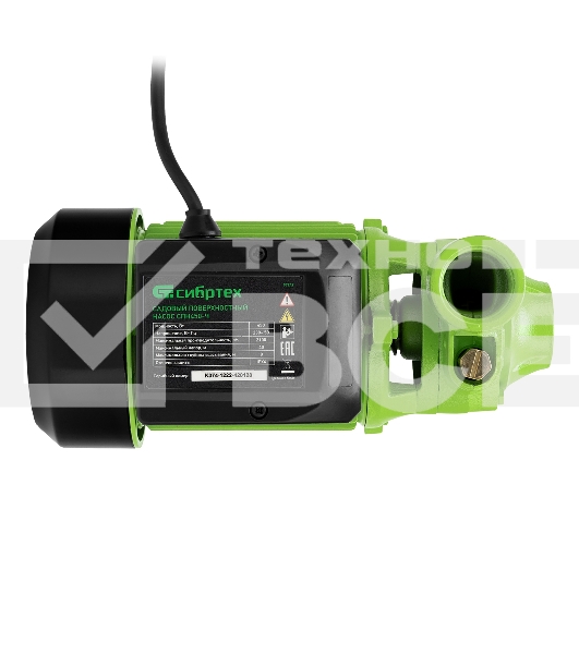 Садовый поверхностный насос Сибртех СПН450-Ч 450 Вт напор 40 м 2100 л/ч чугун