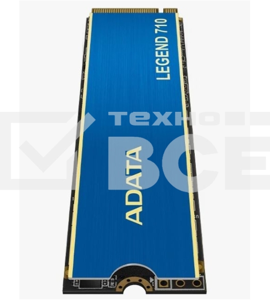 Накопитель SSD ADATA LEGEND 710, 512Gb, PCIe 3.0 x4, M.2 2280, NVMe, R/W 2400/1600, с радиатором
